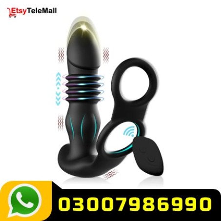 Thrusting Prostate Massager With Dual Rings in Pakistan